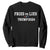 Funny Trump French Fry Sweatshirt Fries vs Lies 2024 TS02 Black Print Your Wear