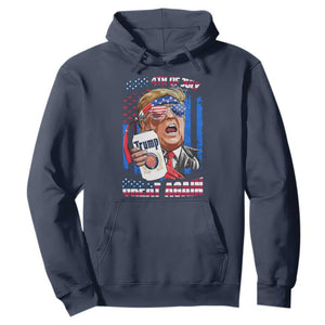 Trump Won 2024 Hoodie Make 4th of July Great Again Beer Drinking USA Party American Flag TS02 Navy Print Your Wear