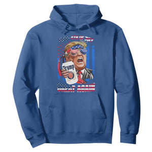 Trump Won 2024 Hoodie Make 4th of July Great Again Beer Drinking USA Party American Flag TS02 Royal Blue Print Your Wear