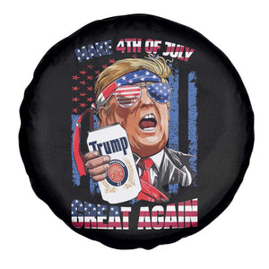 Trump Won 2024 Spare Tire Cover Make 4th of July Great Again Beer Drinking USA Party American Flag TS02 Print Your Wear