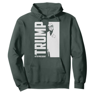 Trump 2024 Hoodie He Won 4th President Take America Back TS02 Dark Forest Green Print Your Wear