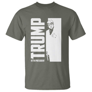 Trump 2024 T Shirt He Won 4th President Take America Back TS02 Military Green Print Your Wear