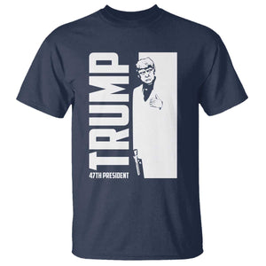 Trump 2024 T Shirt He Won 4th President Take America Back TS02 Navy Print Your Wear