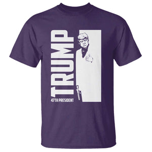 Trump 2024 T Shirt He Won 4th President Take America Back TS02 Purple Print Your Wear