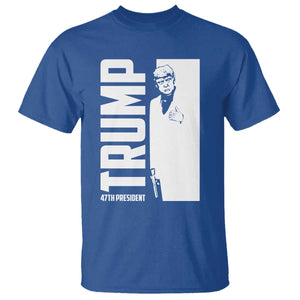 Trump 2024 T Shirt He Won 4th President Take America Back TS02 Royal Blue Print Your Wear