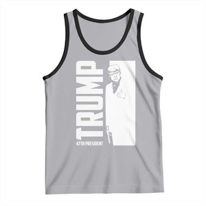 Trump 2024 Tank Top He Won 4th President Take America Back TS02 Athletic Heather Black Print Your Wear