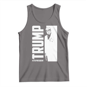 Trump 2024 Tank Top He Won 4th President Take America Back TS02 Deep Heather Print Your Wear