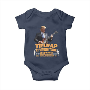 Trump Tour 47th President Baby Onesie Revenge Tour 2025 Washington DC TS02 Navy Print Your Wear