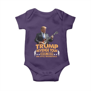 Trump Tour 47th President Baby Onesie Revenge Tour 2025 Washington DC TS02 Purple Print Your Wear