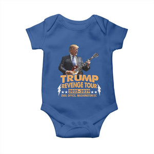 Trump Tour 47th President Baby Onesie Revenge Tour 2025 Washington DC TS02 Royal Blue Print Your Wear