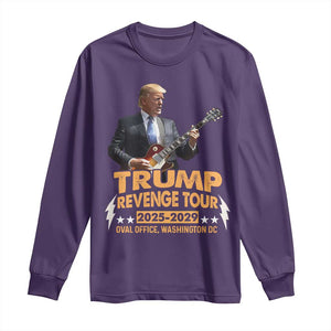 Trump Tour 47th President Long Sleeve Shirt Revenge Tour 2025 Washington DC TS02 Purple Print Your Wear