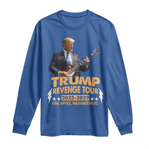 Trump Tour 47th President Long Sleeve Shirt Revenge Tour 2025 Washington DC TS02 Royal Blue Print Your Wear