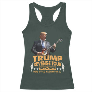 Trump Tour 47th President Racerback Tank Top Revenge Tour 2025 Washington DC TS02 Dark Forest Green Print Your Wear