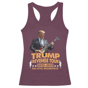 Trump Tour 47th President Racerback Tank Top Revenge Tour 2025 Washington DC TS02 Maroon Print Your Wear