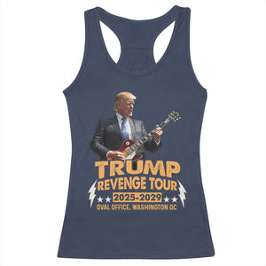 Trump Tour 47th President Racerback Tank Top Revenge Tour 2025 Washington DC TS02 Navy Print Your Wear