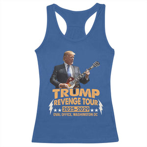 Trump Tour 47th President Racerback Tank Top Revenge Tour 2025 Washington DC TS02 Royal Blue Print Your Wear