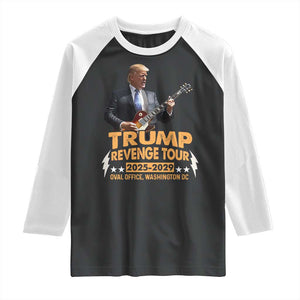 Trump Tour 47th President Raglan Shirt Revenge Tour 2025 Washington DC TS02 Black White Print Your Wear