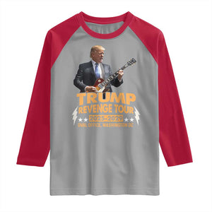 Trump Tour 47th President Raglan Shirt Revenge Tour 2025 Washington DC TS02 Sport Gray Red Print Your Wear