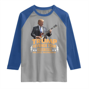 Trump Tour 47th President Raglan Shirt Revenge Tour 2025 Washington DC TS02 Sport Gray Royal Print Your Wear