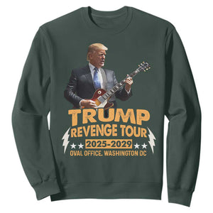 Trump Tour 47th President Sweatshirt Revenge Tour 2025 Washington DC TS02 Dark Forest Green Print Your Wear