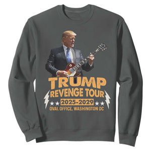 Trump Tour 47th President Sweatshirt Revenge Tour 2025 Washington DC TS02 Dark Heather Print Your Wear