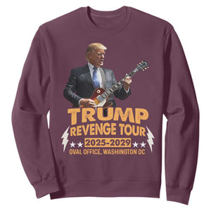 Trump Tour 47th President Sweatshirt Revenge Tour 2025 Washington DC TS02 Maroon Print Your Wear