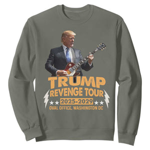 Trump Tour 47th President Sweatshirt Revenge Tour 2025 Washington DC TS02 Military Green Print Your Wear