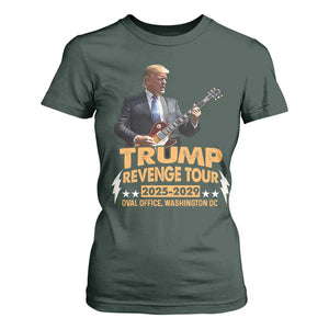 Trump Tour 47th President T Shirt For Women Revenge Tour 2025 Washington DC TS02 Dark Forest Green Print Your Wear