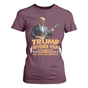 Trump Tour 47th President T Shirt For Women Revenge Tour 2025 Washington DC TS02 Maroon Print Your Wear