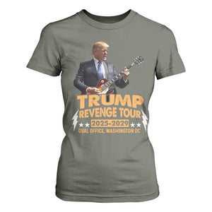 Trump Tour 47th President T Shirt For Women Revenge Tour 2025 Washington DC TS02 Military Green Print Your Wear