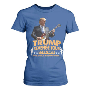 Trump Tour 47th President T Shirt For Women Revenge Tour 2025 Washington DC TS02 Royal Blue Print Your Wear