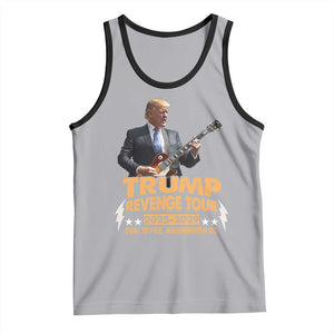 Trump Tour 47th President Tank Top Revenge Tour 2025 Washington DC TS02 Athletic Heather Black Print Your Wear