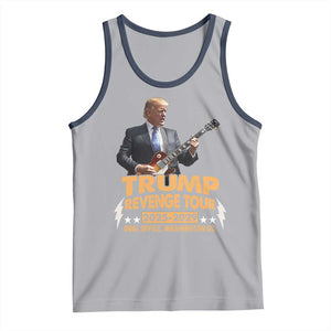 Trump Tour 47th President Tank Top Revenge Tour 2025 Washington DC TS02 Athletic Heather Navy Print Your Wear