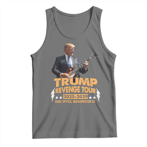 Trump Tour 47th President Tank Top Revenge Tour 2025 Washington DC TS02 Black Heather Print Your Wear