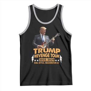 Trump Tour 47th President Tank Top Revenge Tour 2025 Washington DC TS02 Black Athletic Heather Print Your Wear