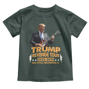 Trump Tour 47th President Toddler T Shirt Revenge Tour 2025 Washington DC TS02 Dark Forest Green Print Your Wear