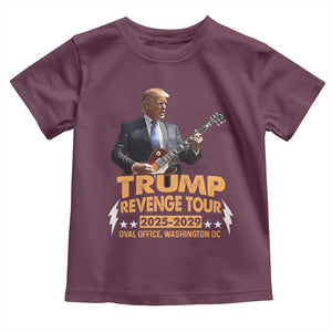 Trump Tour 47th President Toddler T Shirt Revenge Tour 2025 Washington DC TS02 Maroon Print Your Wear