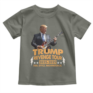 Trump Tour 47th President Toddler T Shirt Revenge Tour 2025 Washington DC TS02 Military Green Print Your Wear