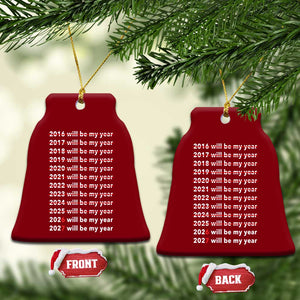 2026 2027 Will Be My Year Black Ceramic Ornament Funny New Year Motivation Comeback Energy TS02 Print Your Wear