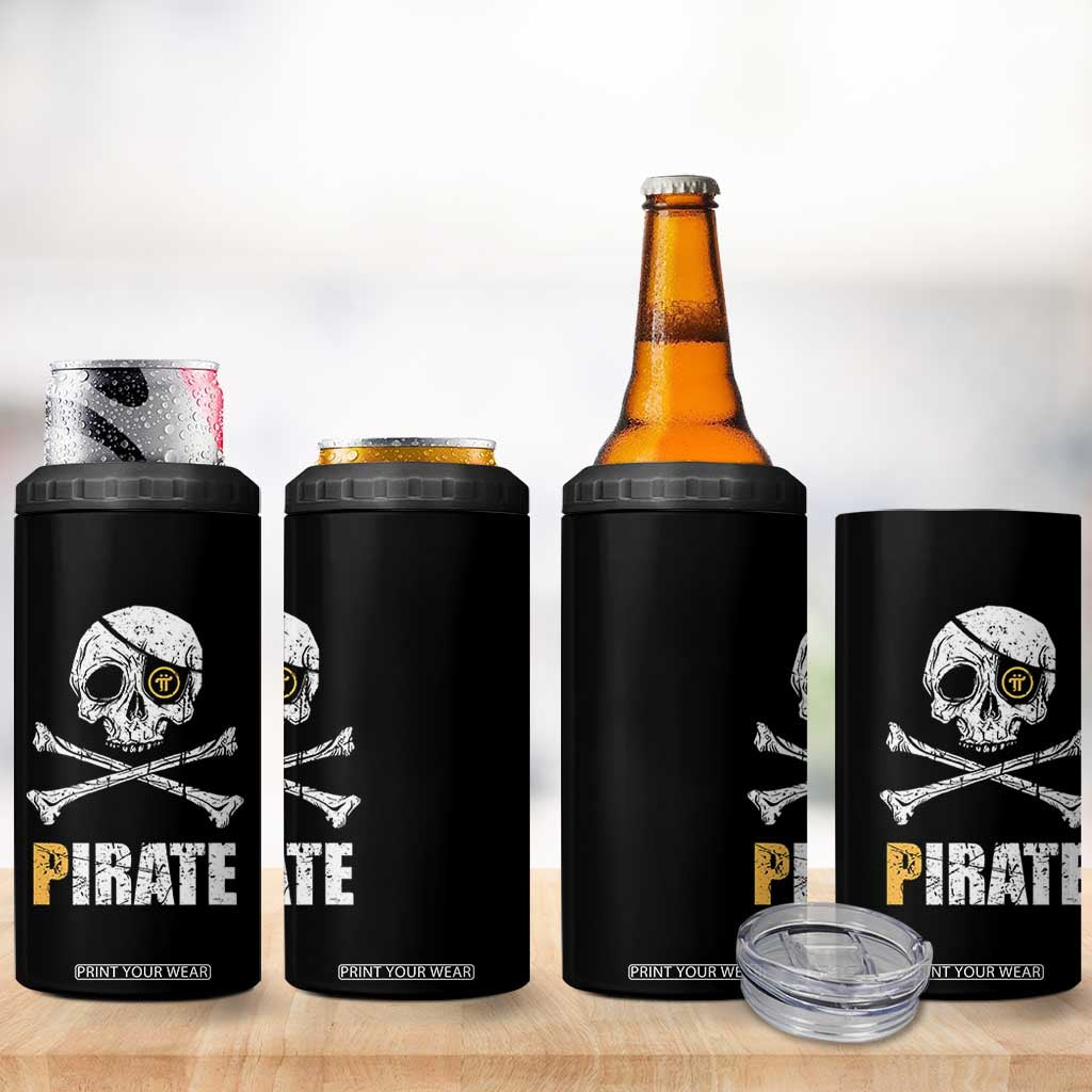Funny Pirate Pi Cryptocurrency 4 in 1 Can Cooler Tumbler Crypto Coins Blockchain Mining TS02 Print Your Wear
