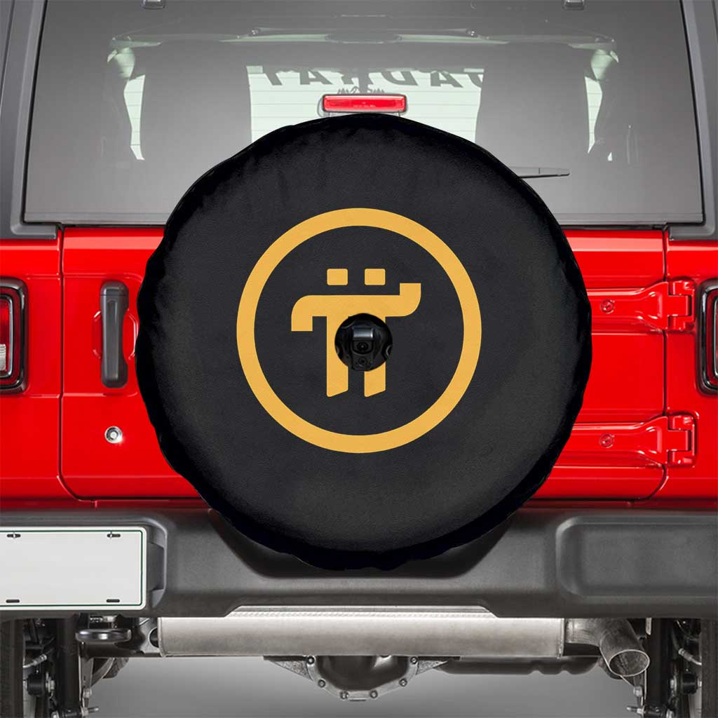 Pi Cryptocurrency Spare Tire Cover Crypto Coins Network TS02 Black Print Your Wear