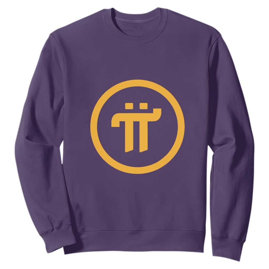 Pi Cryptocurrency Sweatshirt Crypto Coins Network TS02 Purple Print Your Wear