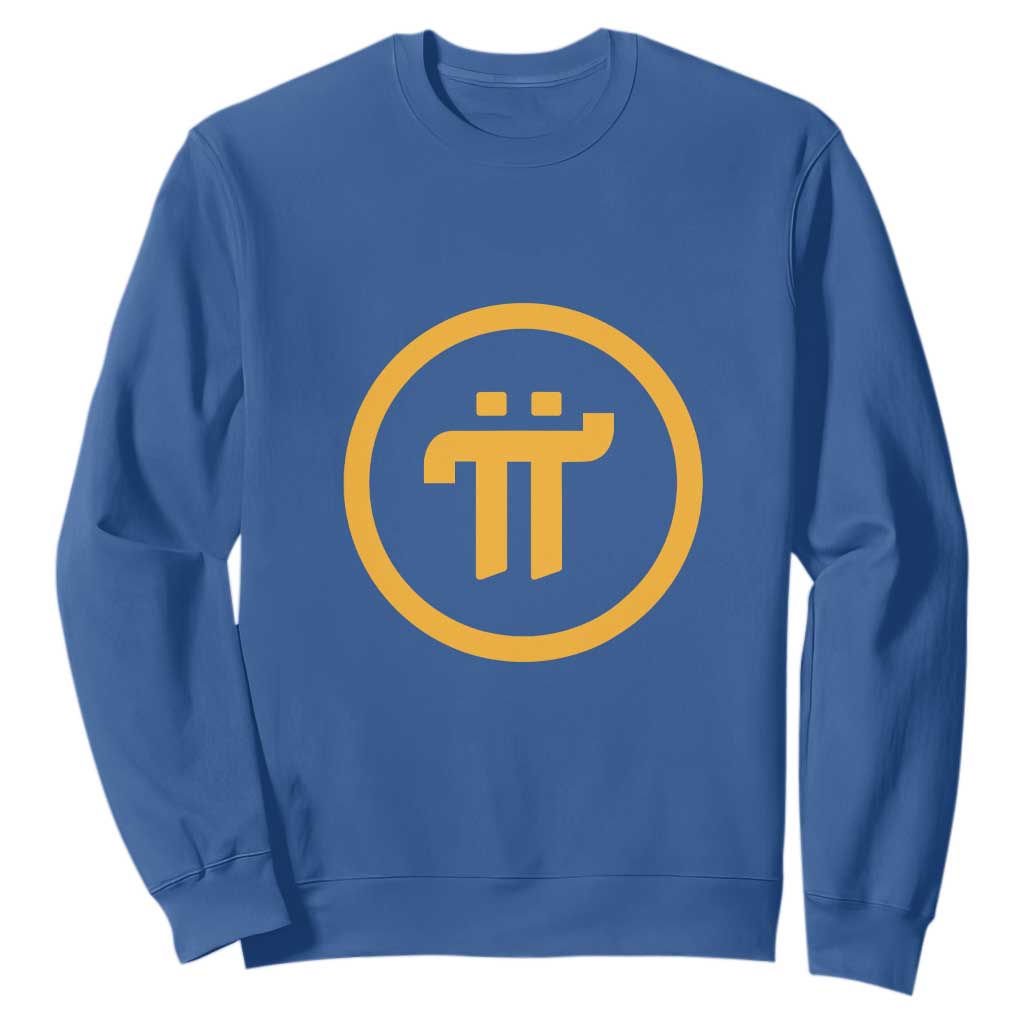 Pi Cryptocurrency Sweatshirt Crypto Coins Network TS02 Royal Blue Print Your Wear