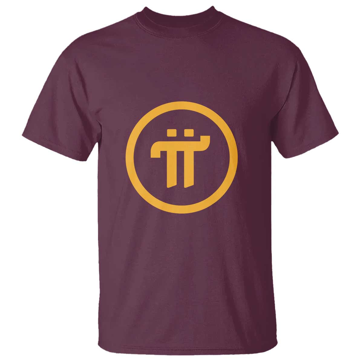Pi Cryptocurrency T Shirt Crypto Coins Network TS02 Maroon Print Your Wear