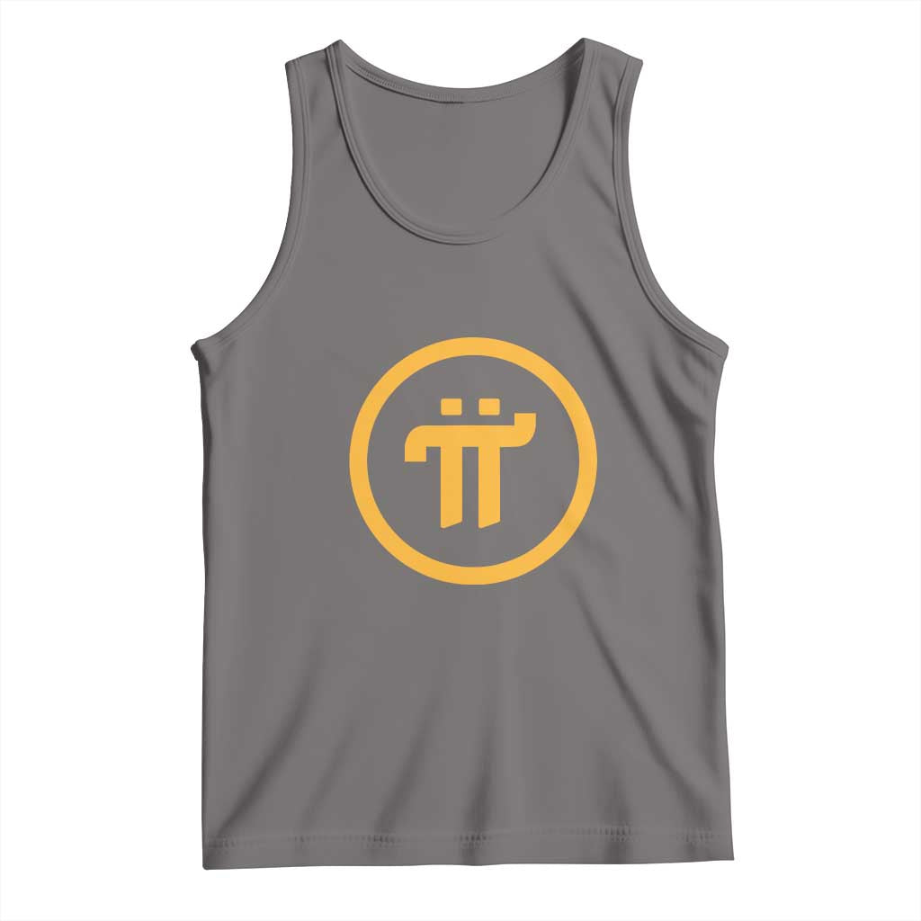 Pi Cryptocurrency Tank Top Crypto Coins Network TS02 Deep Heather Print Your Wear