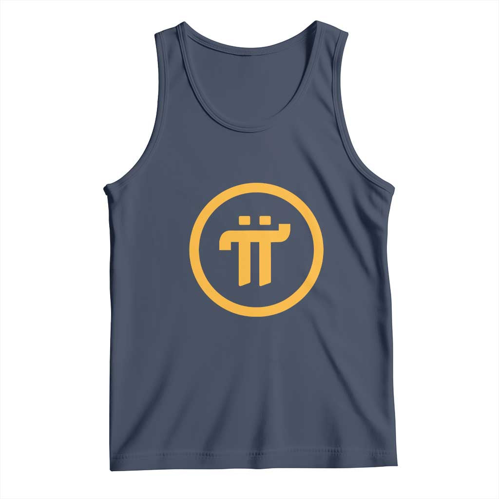 Pi Cryptocurrency Tank Top Crypto Coins Network TS02 Navy Print Your Wear