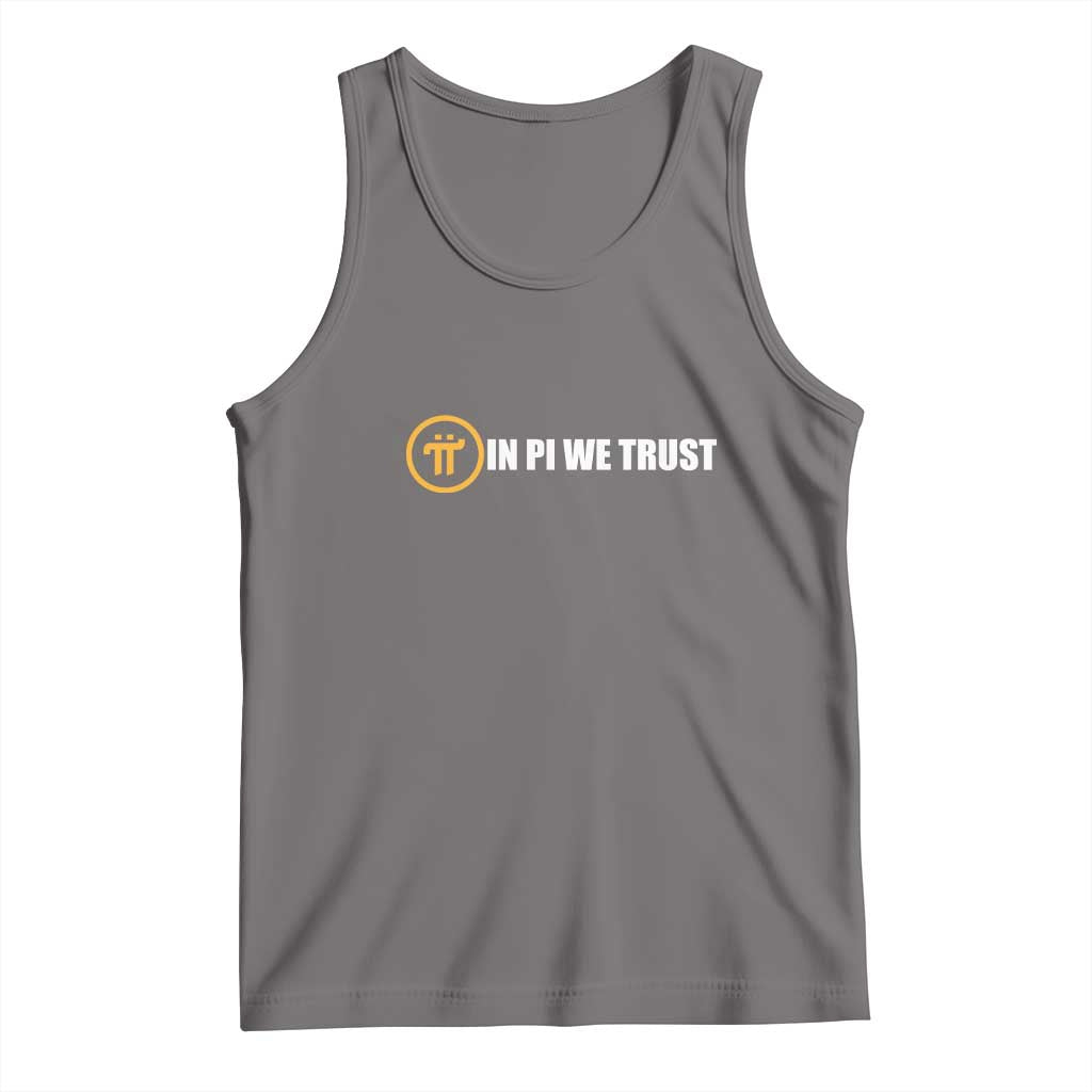 In Pi We Trust Cryptocurrency Tank Top Crypto Coins Blockchain Mining TS02 Deep Heather Print Your Wear