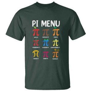 Funny Number Pi T Shirt Pi Menu 3.14 Pi Symbol - Math Teacher Happy Pi Day TS02 Dark Forest Green Print Your Wear