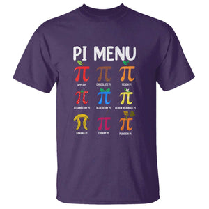 Funny Number Pi T Shirt Pi Menu 3.14 Pi Symbol - Math Teacher Happy Pi Day TS02 Purple Print Your Wear