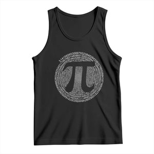 Funny Number Pi Tank Top Pi 3.14 Pi Number Symbol Math Science Gift TS02 Black Print Your Wear